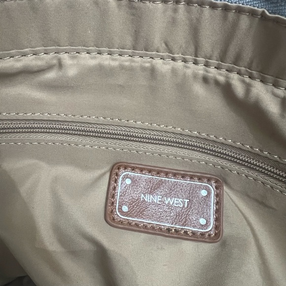 Nine West grey & black tote - Picture 2 of 3